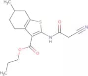 Propyl 2-[(cyanoacetyl)amino]-6-methyl-4,5,6,7-tetrahydro-1-benzothiophene-3-carboxylate