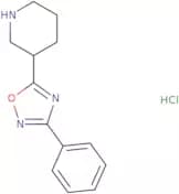 3-(3-Phenyl-1,2,4-oxadiazol-5-yl)piperidine hydrochloride