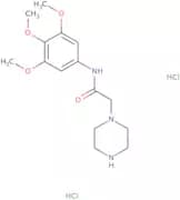 2-Piperazin-1-yl-N-(3,4,5-trimethoxyphenyl)acetamide dihydrochloride