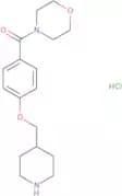 4-[4-(Piperidin-4-ylmethoxy)benzoyl]morpholine hydrochloride