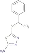 5-[(1-Phenylethyl)thio]-1,3,4-thiadiazol-2-amine