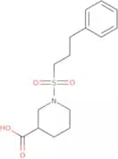 1-[(3-Phenylpropyl)sulfonyl]piperidine-3-carboxylic acid