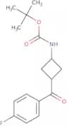 trans-1-(Boc-amino)-3-(4-Fluorobenzoyl)cyclobutane