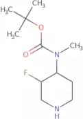 4-(Boc-methylamine)-3-fluoropiperidine