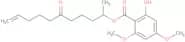 rac 2-hydroxy-4,6-dimethoxy-benzoic acid 1-methyl-5-oxo-9-decen-1-yl ester