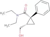 rac N,N-diethyl-2-(hydroxymethyl)-1-phenyl-cyclopropanecarboxamide
