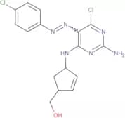 (1R,4S)-rel-4-[[2-amino-6-chloro-5-[(4-chlorophenyl)azo]-4-pyrimidinyl]amino]-2-cyclopentene-1-met…