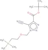 tert-Butyl 5-cyano-1-((2-(trimethylsilyl)ethoxy)methyl)-1H-1,2,3-triazole-4-carboxylate