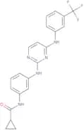 N-{3-[(4-{[3-(Trifluoromethyl)phenyl]amino}-2-pyrimidinyl)amino]phenyl}cyclopropanecarboxamide