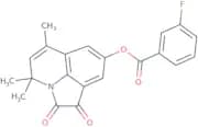 4,4,6-Trimethyl-1,2-dioxo-1,2-dihydro-4H-pyrrolo[3,2,1-ij]quinolin-8-yl 3-fluorobenzoate