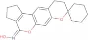 2',3',9',10'-Tetrahydrospiro[cyclohexane-1,8'-cyclopenta[c]pyrano[3,2-g]chromen]-4'(1'H)-one oxime