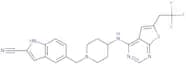 5-[[4-[[6-(2,2,2-Trifluoroethyl)thieno[2,3-d]pyrimidin-4-yl]amino]-1-piperidinyl]methyl]-1H-indole…