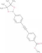 4-[4-(4,4,5,5-Tetramethyl-[1,3,2]dioxaborolan-2-yl)-phenylethynyl]benzoic acid methyl ester