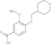 3-Methoxy-4-(oxan-4-ylmethoxy)benzoic acid