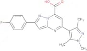 2-(4-Fluorophenyl)-5-(trimethyl-1H-pyrazol-4-yl)pyrazolo[1,5-a]pyrimidine-7-carboxylic acid
