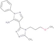 4-[4-(3-Methoxypropyl)-5-methyl-4H-1,2,4-triazol-3-yl]-1-phenyl-1H-pyrazol-5-amine