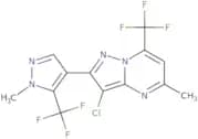3-Chloro-5-methyl-2-[1-methyl-5-(trifluoromethyl)pyrazol-4-yl]-7-(trifluoromethyl)pyrazolo[1,5-a]p…