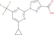 1-[4-Cyclopropyl-6-(trifluoromethyl)pyrimidin-2-yl]-1H-pyrazole-3-carboxylic acid