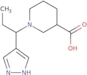 1-[1-(1H-Pyrazol-4-yl)propyl]piperidine-3-carboxylic acid