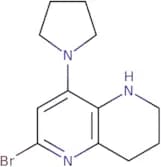 6-Bromo-8-(pyrrolidin-1-yl)-1,2,3,4-tetrahydro-1,5-naphthyridine