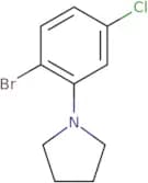 1-Bromo-4-chloro-2-pyrrolidinobenzene