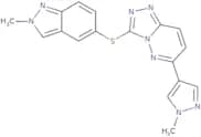 6-(1-Methyl-1H-pyrazol-4-yl)-3-((2-methyl-2H-indazol-5-yl)thio)-[1,2,4]triazolo[4,3-B]pyridazine