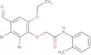 2-(2,3-Dibromo-6-ethoxy-4-formylphenoxy)-N-(2-methylphenyl)acetamide