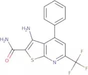 3-Amino-4-phenyl-6-(trifluoromethyl)thieno[2,3-b]pyridine-2-carboxamide