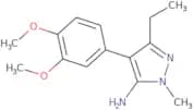 4-(3,4-Dimethoxy-phenyl)-5-ethyl-2-methyl-2H-pyrazol-3-ylamine