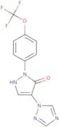4-(1H-1,2,4-Triazol-1-yl)-1-[4-(trifluoromethoxy)phenyl]-1H-pyrazol-5-ol