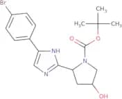 tert-Butyl (2S,4R)-2-(5-(4-bromophenyl)-1H-imidazol-2-yl)-4-hydroxypyrrolidine-1-carboxylate