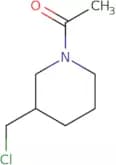 1-[3-(Chloromethyl)piperidin-1-yl]ethan-1-one