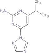 4-(Propan-2-yl)-6-(1H-1,2,4-triazol-1-yl)pyrimidin-2-amine