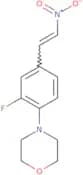 4-{2-Fluoro-4-[(E)-2-nitroethenyl]phenyl}morpholine