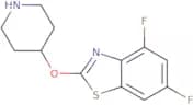 4,6-Difluoro-2-(piperidin-4-yloxy)-1,3-benzothiazole