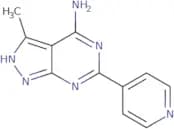 3-Methyl-6-(pyridin-4-yl)-1H-pyrazolo[3,4-d]pyrimidin-4-amine