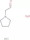 1-Pyrrolidineacetaldehyde hydrochloride hydrate