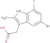(5-Bromo-7-fluoro-2-methyl-1H-indol-3-yl)acetic acid
