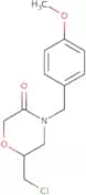 6-(chloromethyl)-4-[(4-methoxyphenyl)methyl]morpholin-3-one
