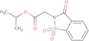 Saccharin N-(2-acetic acid isopropyl ester)