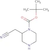 tert-Butyl 2-(cyanomethyl)piperazine-1-carboxylate