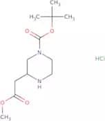 tert-Butyl 3-(2-methoxy-2-oxoethyl)piperazine-1-carboxylate, hydrochloride