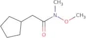 2-Cyclopentyl-N-methoxy-N-methylacetamide