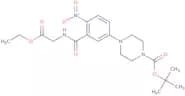 1-Boc-4-(3-(ethoxycarbonylmethylcarbamoyl)-4-nitrophenyl)piperazine