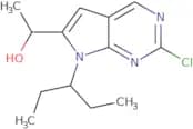 1-(2-Chloro-7-(pentan-3-yl)-7H-pyrrolo[2,3-d]pyrimidin-6-yl)ethanol