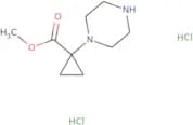 Methyl 1-(piperazin-1-yl)cyclopropane-1-carboxylate dihydrochloride