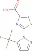 2-[5-(Trifluoromethyl)-1H-pyrazol-1-yl]-1,3-thiazole-4-carboxylic acid
