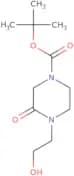 tert-Butyl 4-(2-hydroxyethyl)-3-oxopiperazine-1-carboxylate