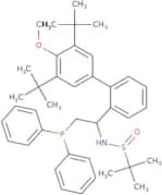 (R)-N-[(S)-1-(3’,5’-Di-tert-butyl-4’-methoxy-2-biphenylyl)-2-(diphenylphosphino)ethyl]-2-methylpro…