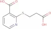 2-[(2-Carboxyethyl)sulfanyl]nicotinic acid